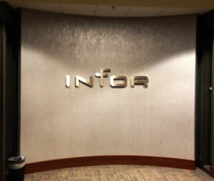 Interior dimensional letter sign for an office by Glass Graphics of Atlanta.